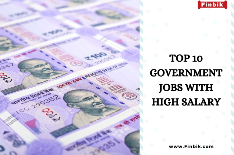 10 Government Jobs with high salary