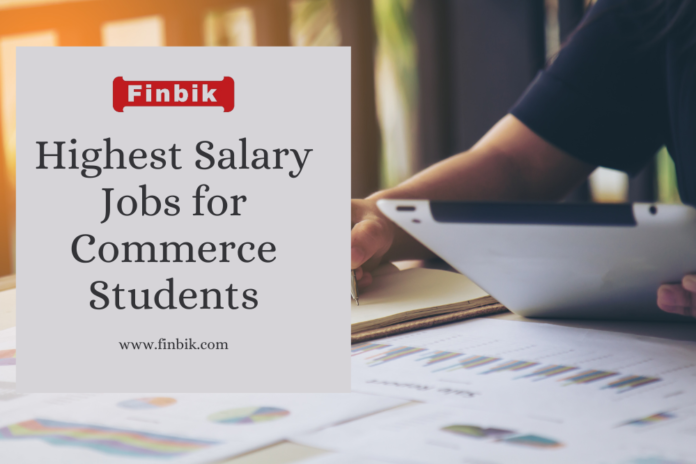 highest salary jobs for Commerce Students