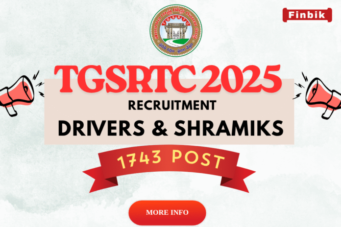 TGSRTC Recruitment 2025 Drivers and Shramiks