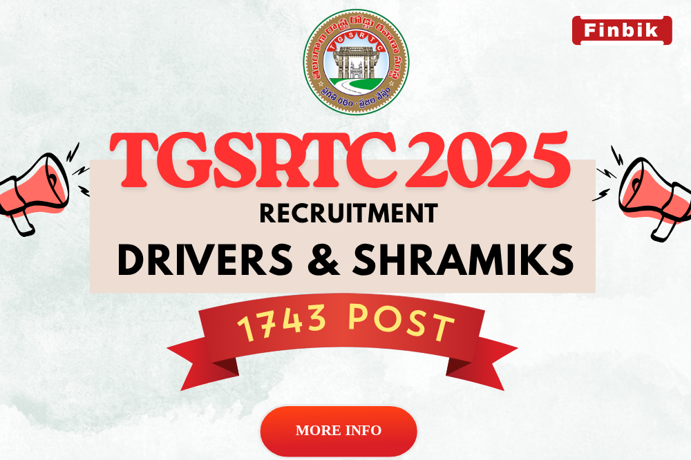 TGSRTC Recruitment 2025 Drivers and Shramiks